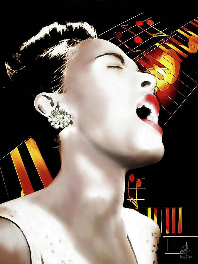 Billie Holiday Digital Art