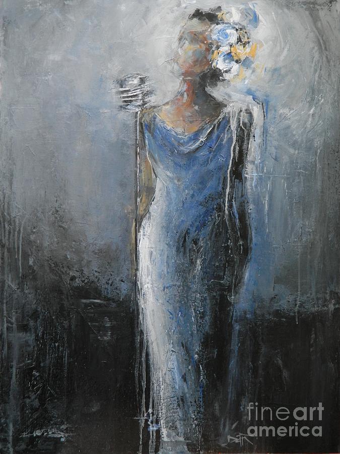 Billie Sings The Blues Painting by Dan Campbell