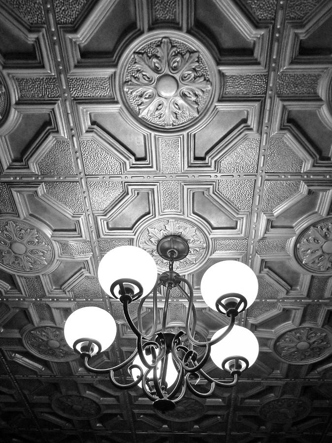 Billings MT Old Office Ceiling 3 Photograph by JustJeffAz Photography