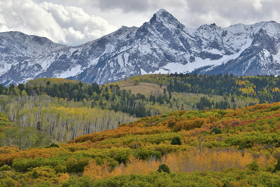 Billowing Fall Clouds over Sneffels Range Photograph by Ray Mathis