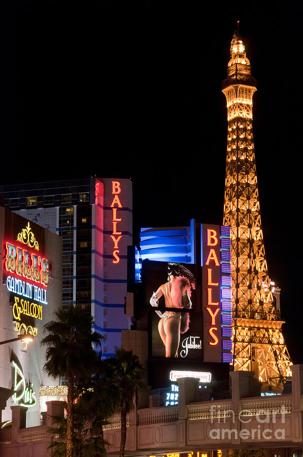 Las Vegas Photograph - Bills Ballys and Paris by Andy Smy