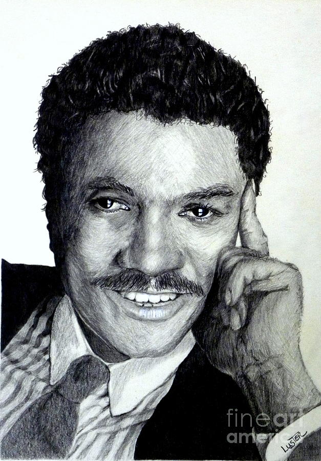 Actor Drawing - Billy Dee Williams by Terri Mills
