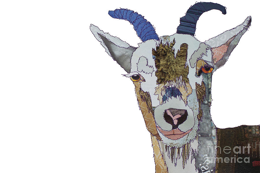 Goat Digital Art - Billy Goat by MGL Meiklejohn Graphics Licensing