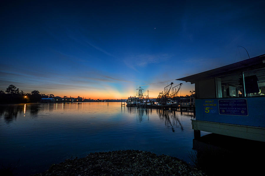 Billys Boat Launch Sunrise Photograph by Michael Thomas