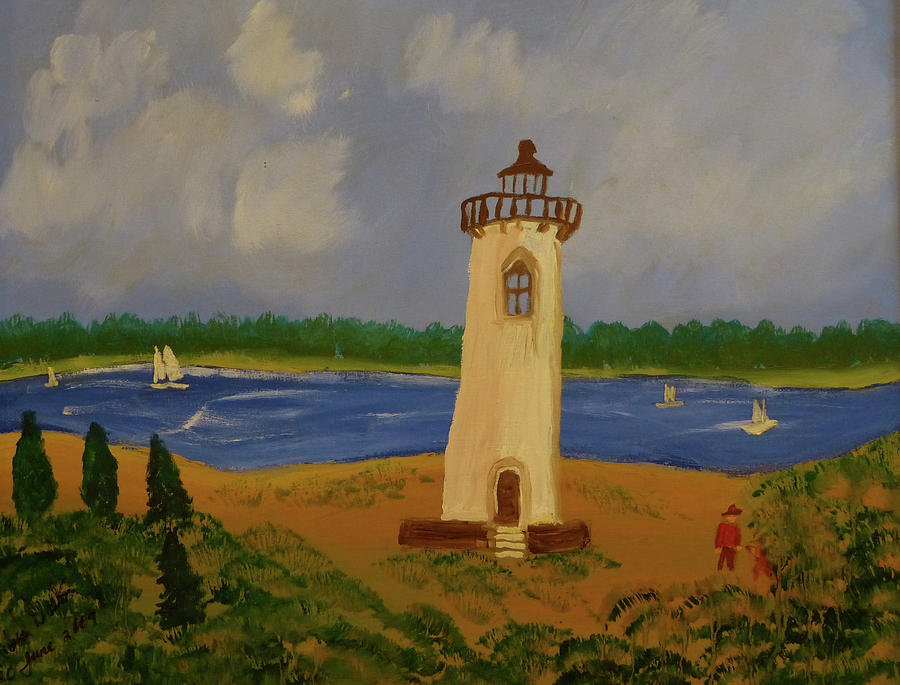 Biloxi lighthouse Painting by Richard Dalton - Fine Art America