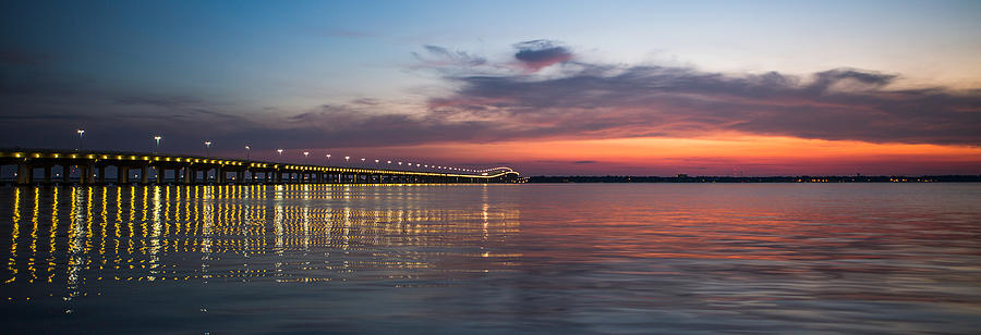 Biloxi/Ocean Springs Bridge Photograph by Michael Touchet - Pixels