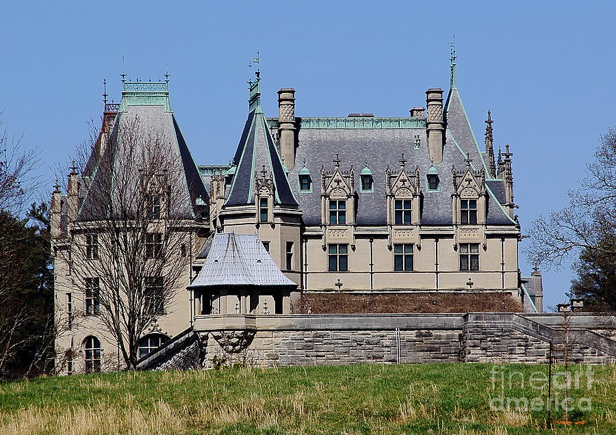 Biltmore House - side view Photograph by Allen Nice-Webb