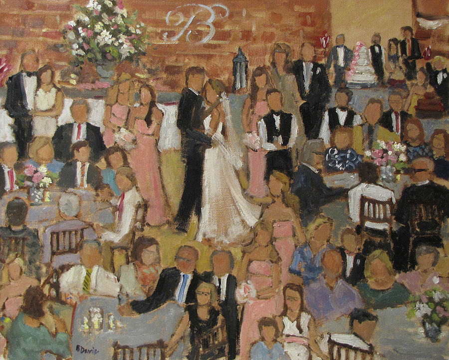 Binford Beals Wedding Reception Painting By Barbara Davis