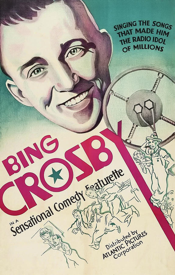 Bing Crosby 1939 Mixed Media by Mountain Dreams