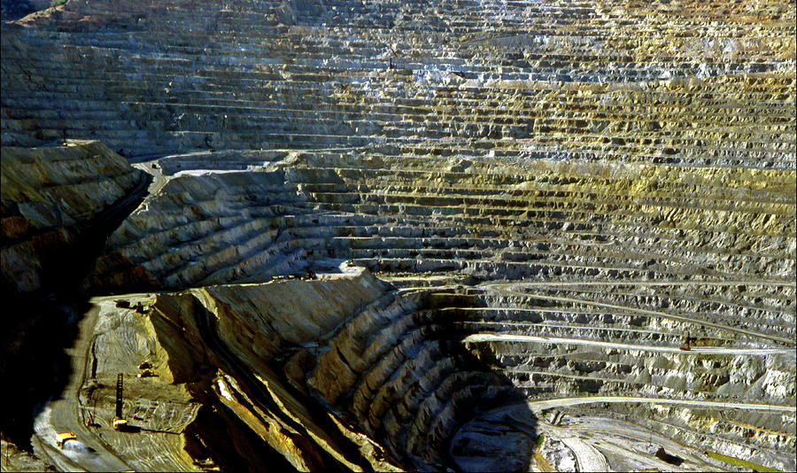 Bingham-Canyon mine in 1991 #2 Photograph by Jarmo Honkanen