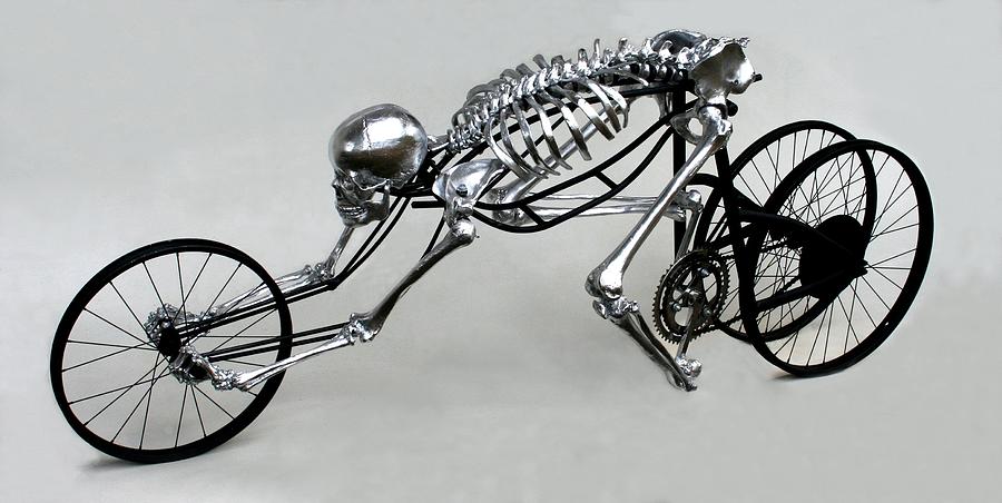 Skeleton Sculpture - Bio Cycle by Jud  Turner