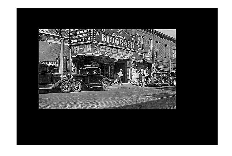 Biograph Theater six days after John Dillinger was shot near it Chicago Illinois 1934-2015 Photograph by David Lee Guss