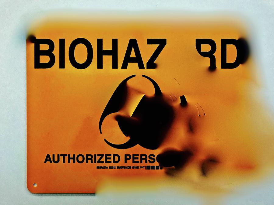 Biohazard TOO CLOSE Photograph by Brian Sereda