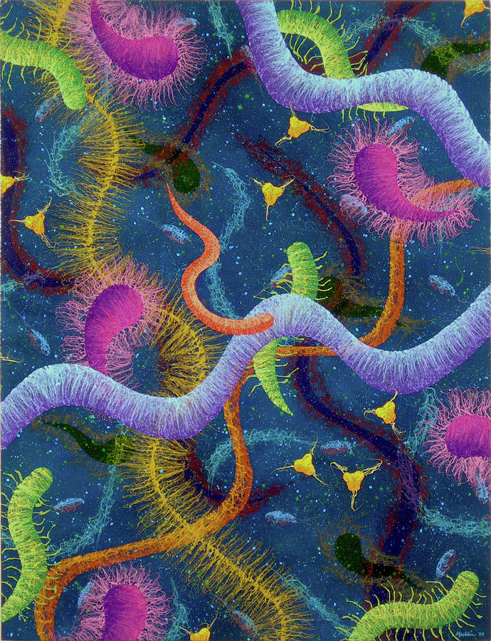 Biolog Study Number Three Painting by Stephen Mauldin