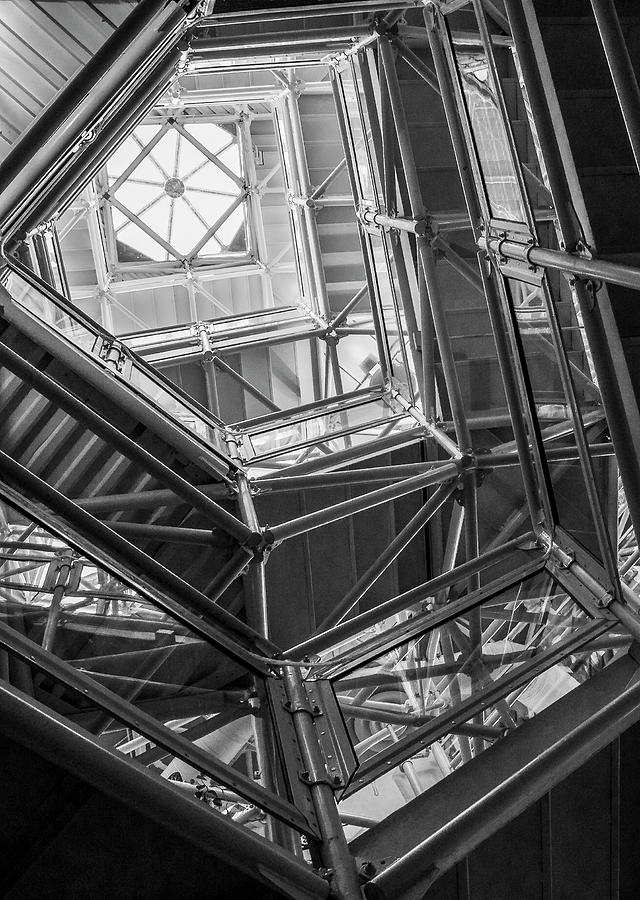 Biosphere Tower BW Photograph by Ginger Stein