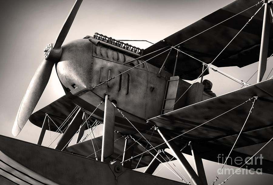 Transportation Photograph - Biplane by Carlos Caetano