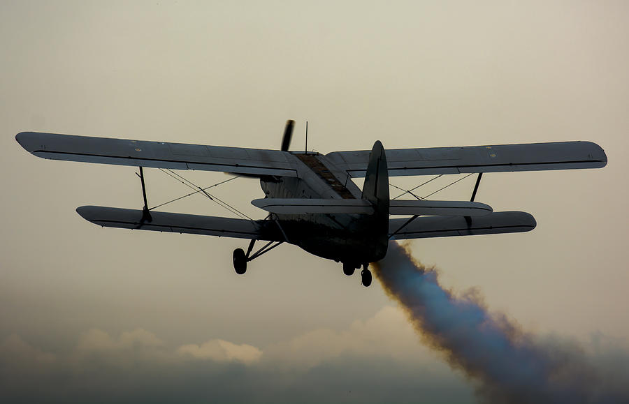 Biplane Departure Photograph by Andreas Berthold