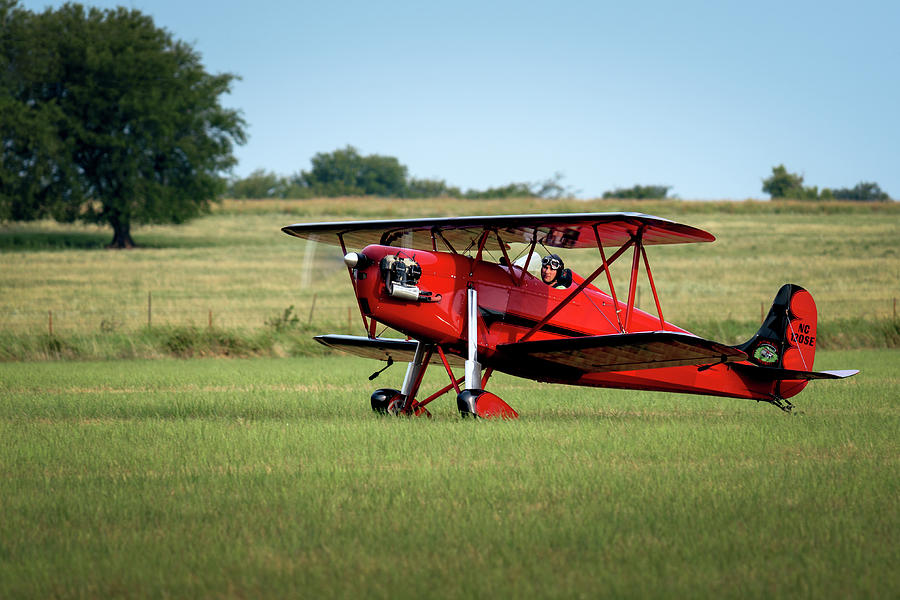 Biplane On The Ground Photograph by James Barber