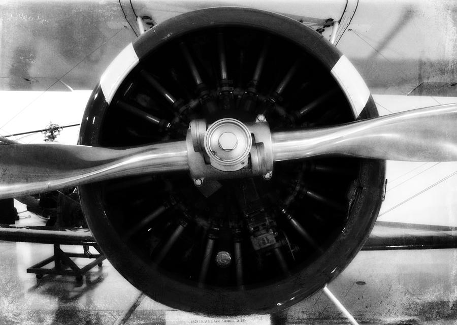 Vintage Photograph - Biplane Propeller by Matt Hanson
