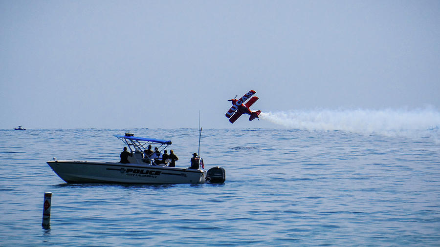 Biplane Speed Trap Fort Lauderdale Air Show Photograph by Lawrence S Richardson Jr