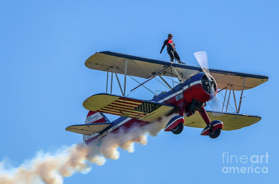 Biplane Wing Walker Photograph by Tom Claud