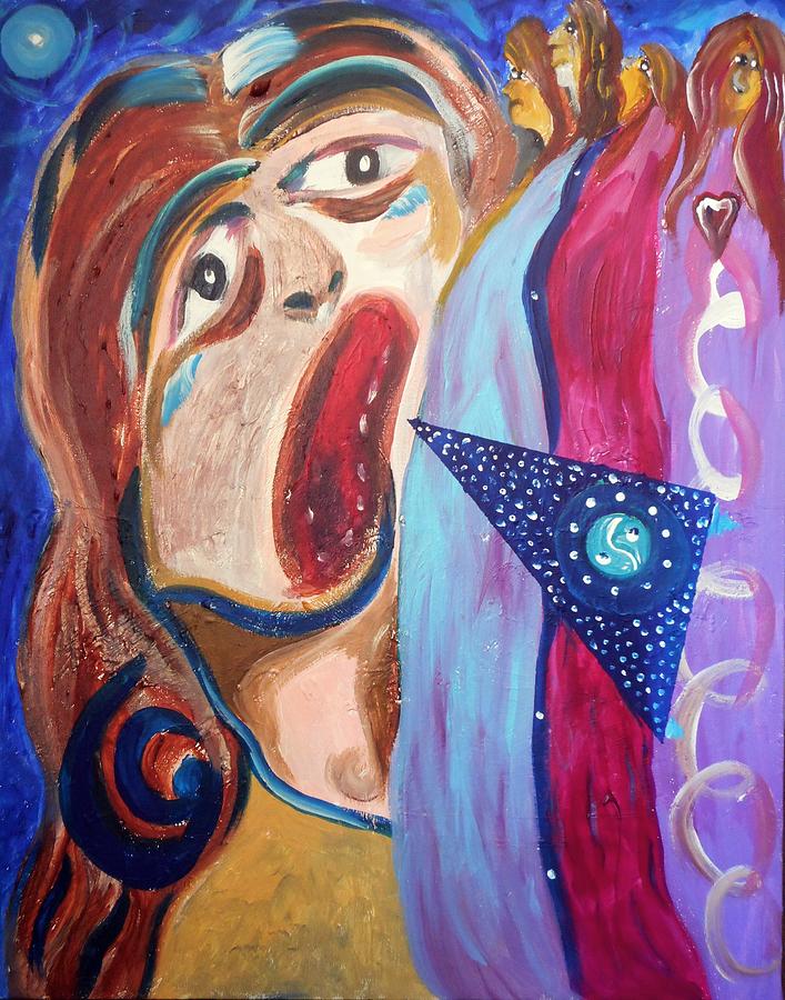 Portrait Painting - Bipolar by Michael Braun