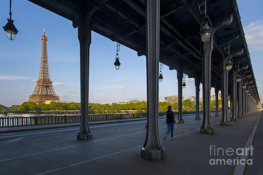 Bir Hakeim and Eiffel Daytime Photograph by Brian Jannsen