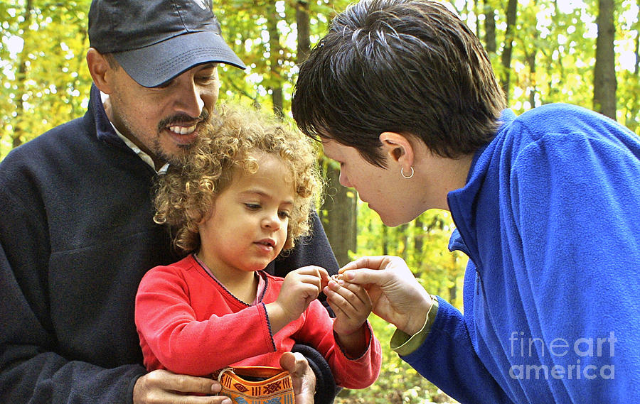 Biracial Family In Pa State Park Photograph by Blair Seitz