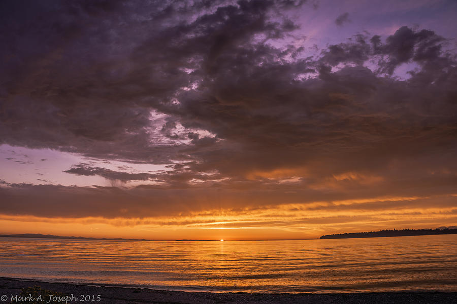 Birch Bay Sunset Photograph by Mark Joseph