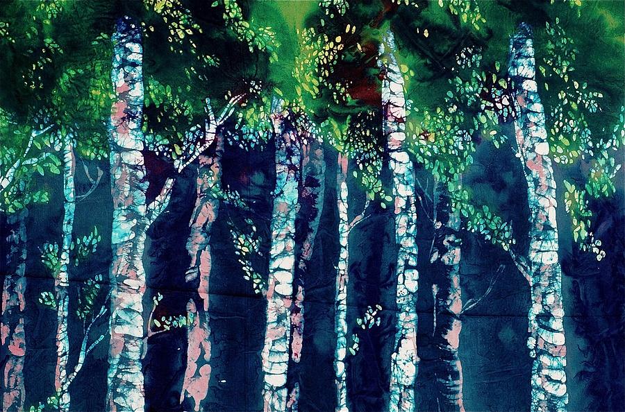 Birch Forest Tapestry - Textile by Carolyn Doe