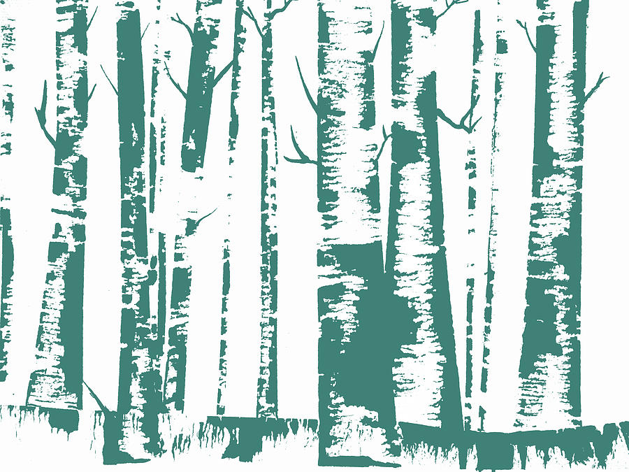 Birch Forest in Blue by Christina VanGinkel Birch Forest in Blue by Christina VanGinkel