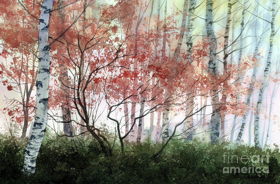Spring Painting - Birch Forest by Sergey Zhiboedov