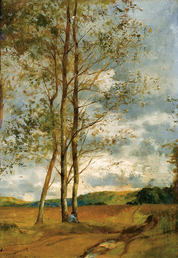 Birch in Montoire near Blois Painting by Eugene Fromentin