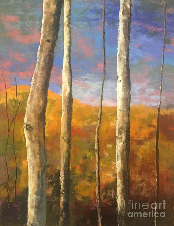 Fall Painting - Birch by Laurel Astor