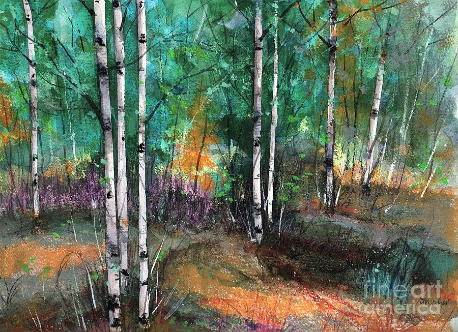 Tree Painting - Birch Magic by Diane Splinter