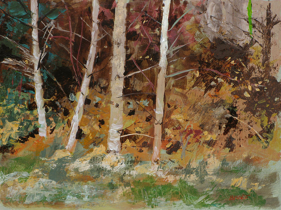Birches 2 Painting by Robert Bissett