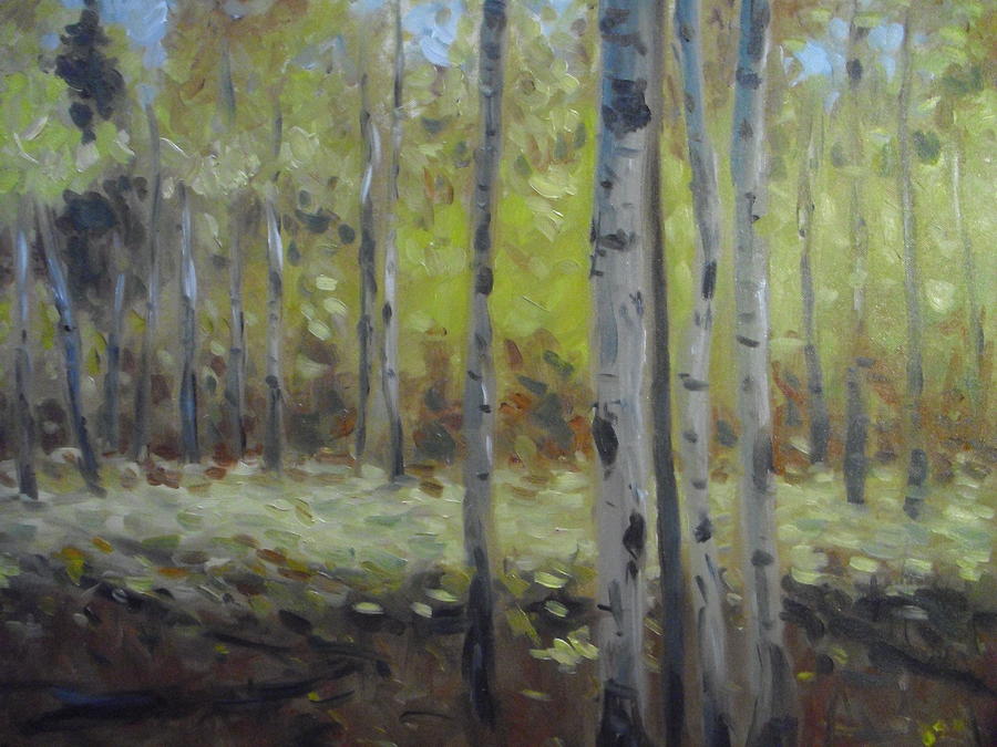 Autumn Birches Painting by Scott Jones - Pixels