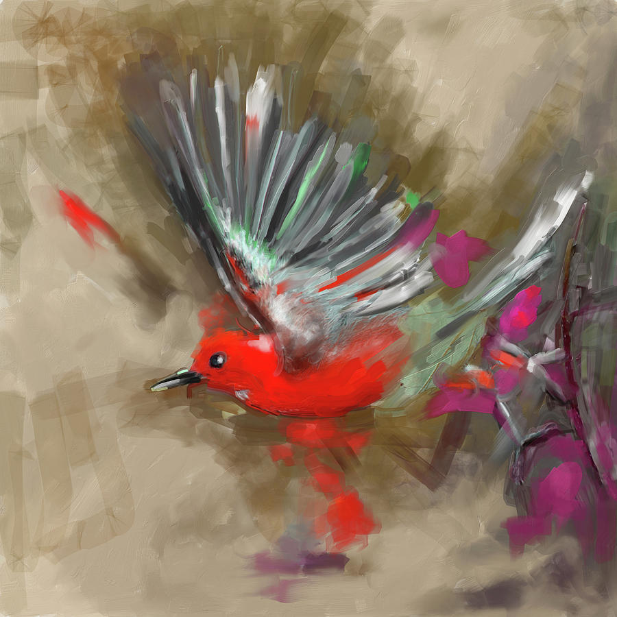 Bird 1 654 3 Painting by Mawra Tahreem