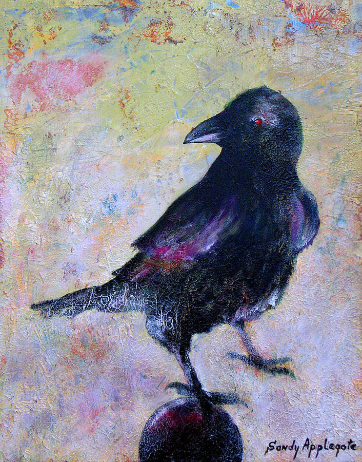 Bird Above His Chamber Door Painting by Sandy Applegate - Fine Art America