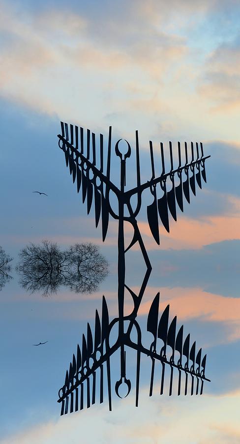 Bird And Clouds  Digital Art by Lyle Crump