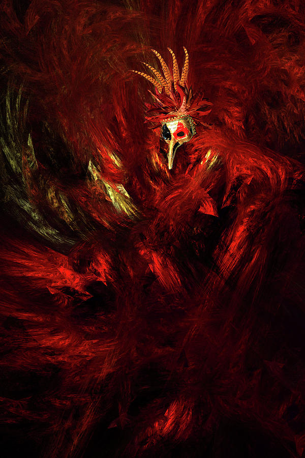 Bird-Demon Digital Art by Lisa Yount
