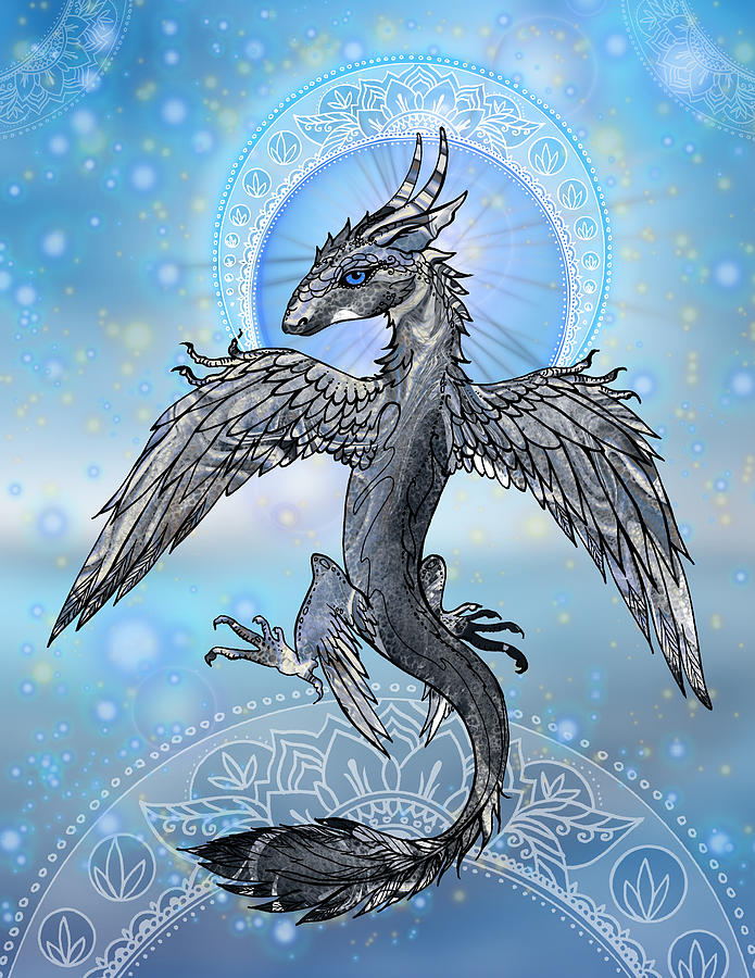 Mystic Bird Dragon Digital Art by Katherine Nutt