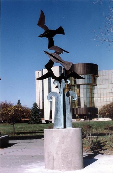Bird In Flight Sculpture by Frank Varga
