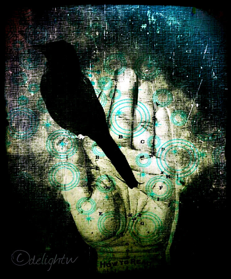Bird In Hand Digital Art by Delight Worthyn