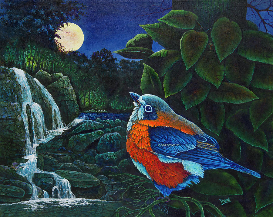 Bird in Paradise VIII Painting by Michael Frank
