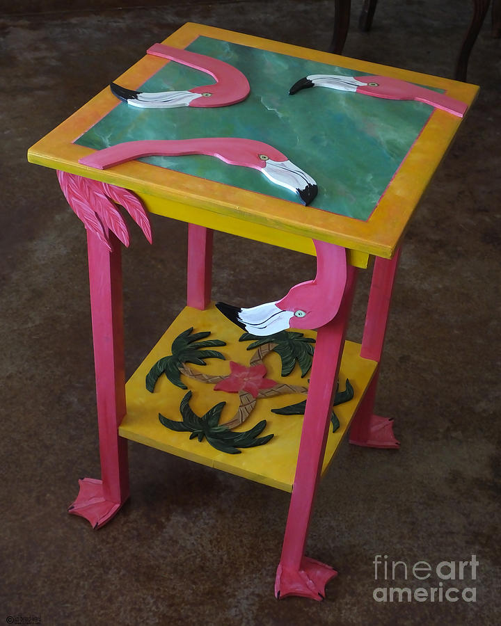 Barefootin Table  Mixed Media by Lizi Beard-Ward