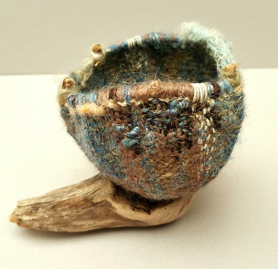 Bird Nest Basket 1 Tapestry - Textile by Brenda Berdnik