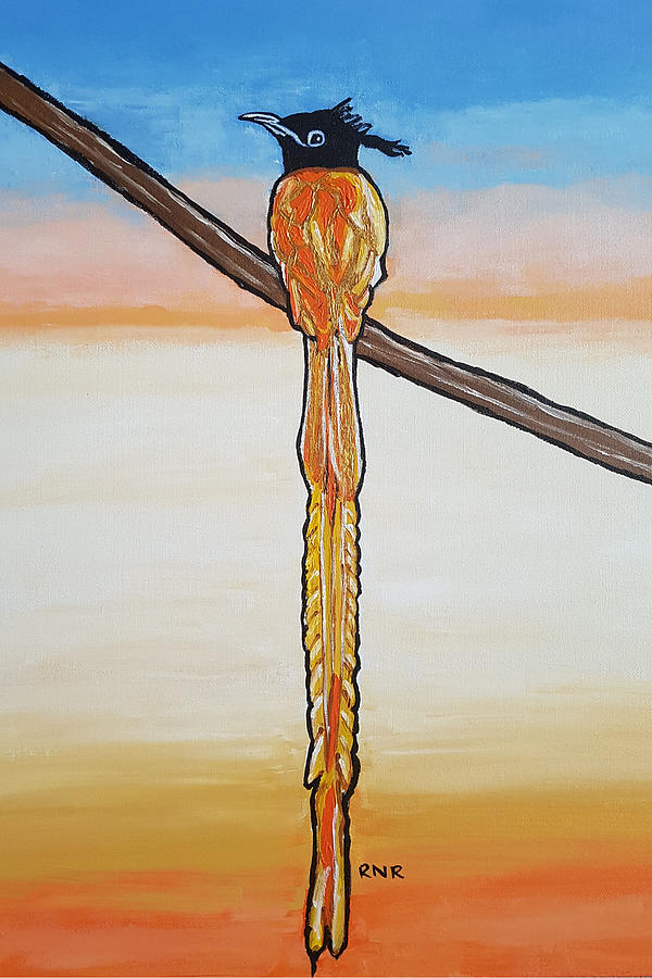 Bird of Beauty, Golden Lady Painting by Rachel Natalie Rawlins