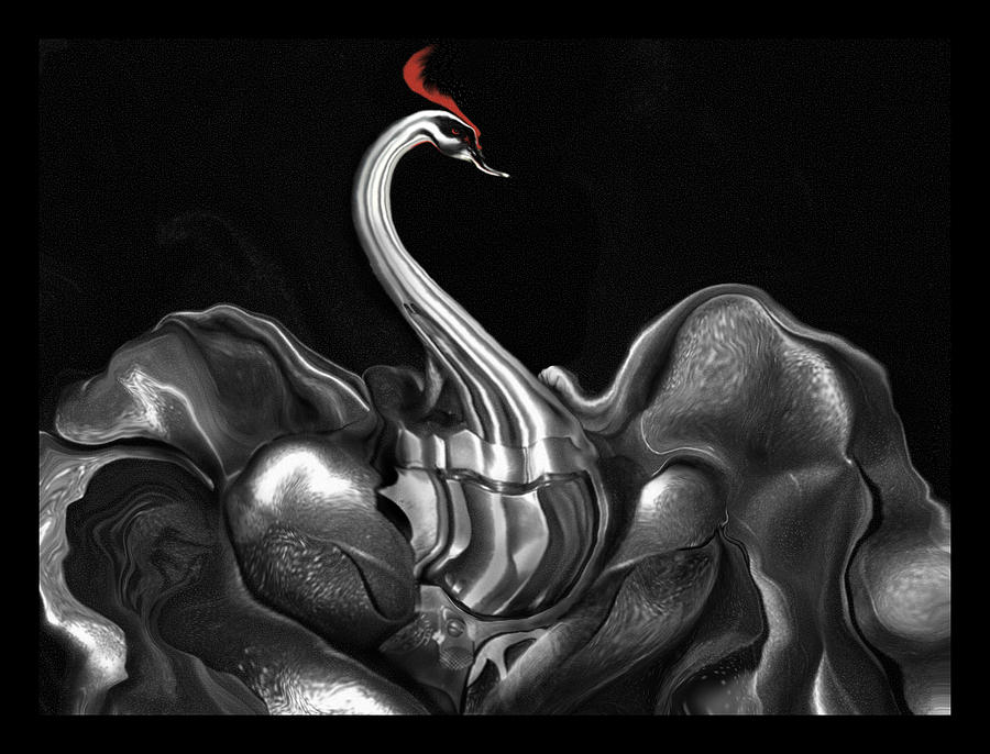 Bird of Death Digital Art by Judith Barath