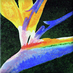 Bird Of Paradise Painting by DiDesigns Graphics